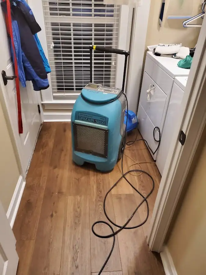 Commercial dehumidifier deployed for Flood Damage Cleanup in Oil City